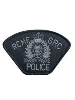 Canadian Royal Canadian Mounted Police RCMP ERT Subdued Police Patch Black Border