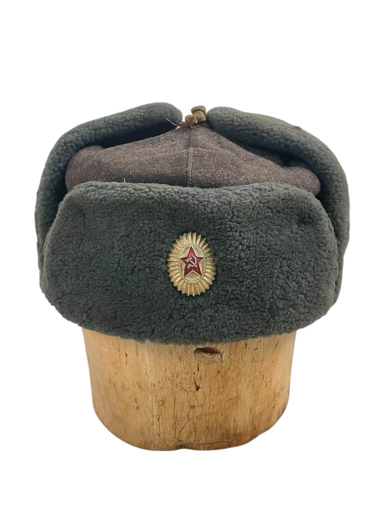 Russian Soviet Military Ushanka Winter Hat Size 58 Russian Soviet Military Ushanka Winter Hat Size 58