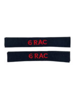 Canadian Forces 6th Field Artillery RAC RCA Shoulder Titles Insignia Pair