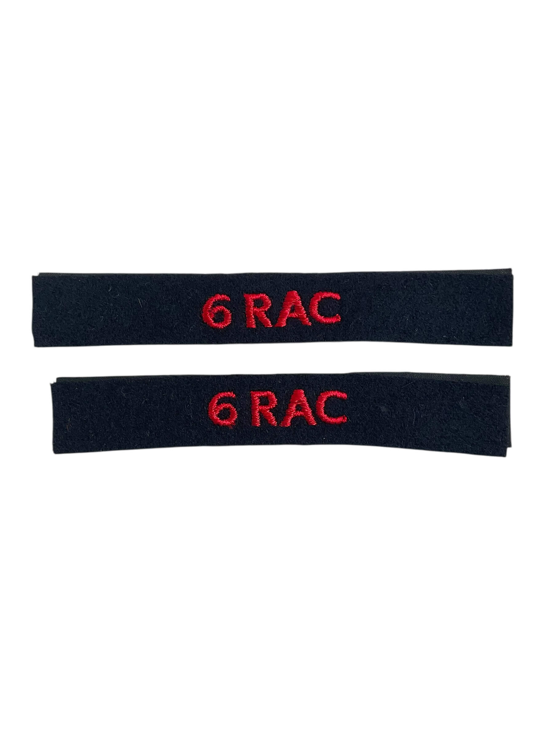 Canadian Forces 6th Field Artillery RAC RCA Shoulder Titles Insignia Pair Canadian Forces 6th Field Artillery RAC RCA Shoulder Titles Insignia Pair