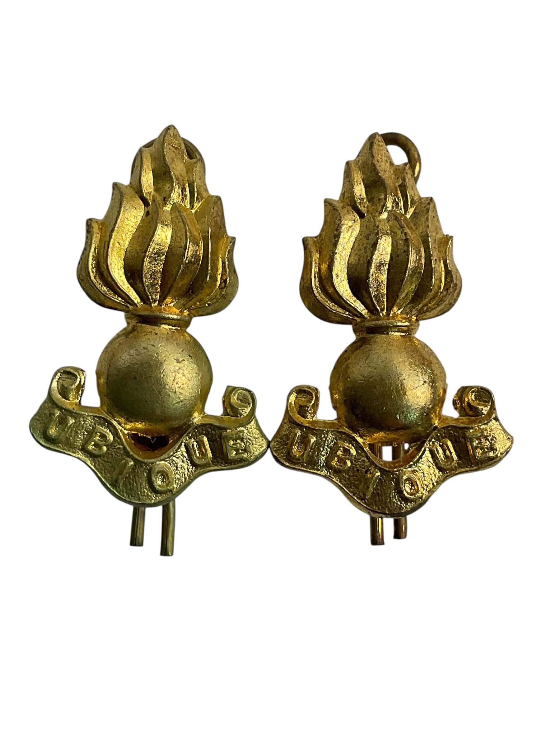 WW2 Royal Canadian Engineers RCE Collars Insignia Pair WW2 Royal Canadian Engineers RCE Collars Insignia Pair