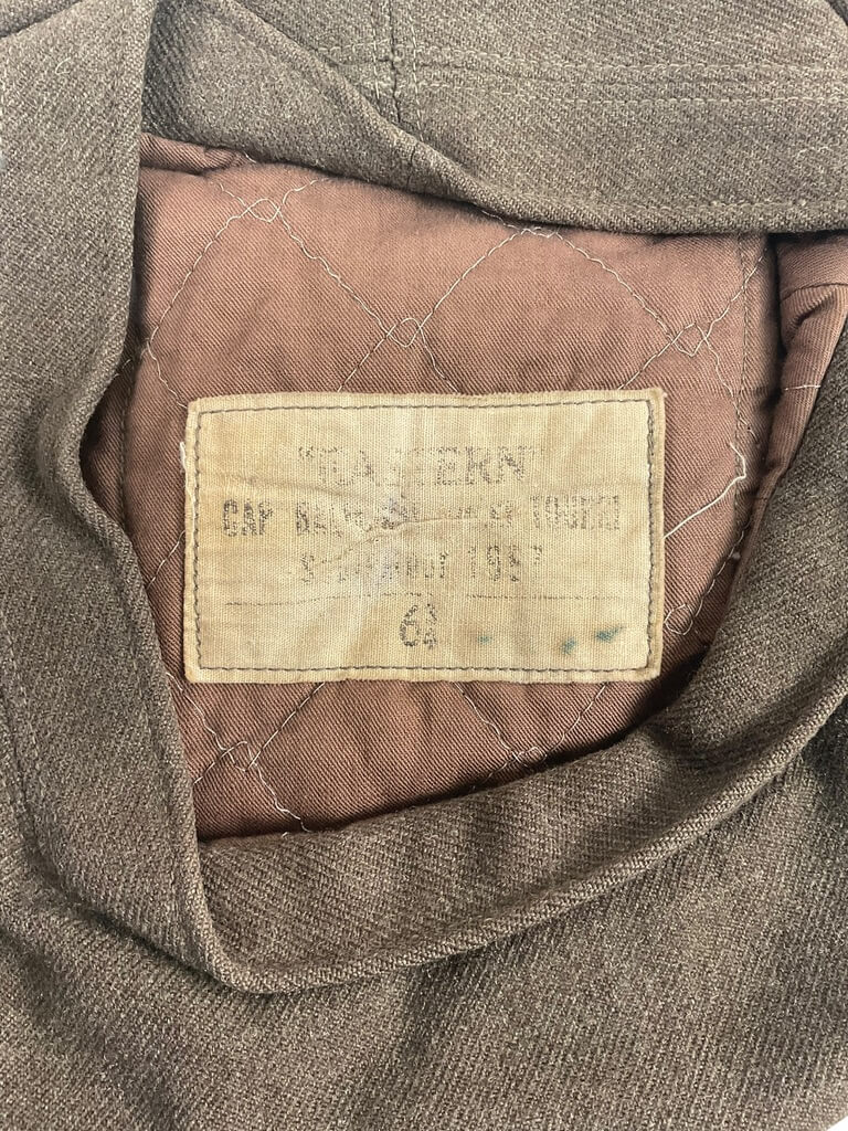 Canadian Army Khaki Balmoral Dated 1957 Size 6 3/4 Canadian Army Khaki Balmoral Dated 1957 Size 6 3/4