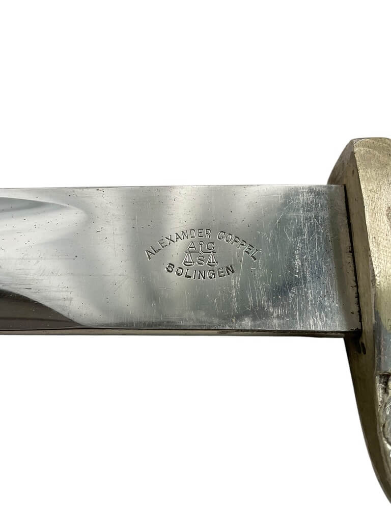 WW2 German Police Bayonet With Scabbard Maker Alexander Coppel Matching Numbers WW2 German Police Bayonet With Scabbard Maker Alexander Coppel Matching Numbers
