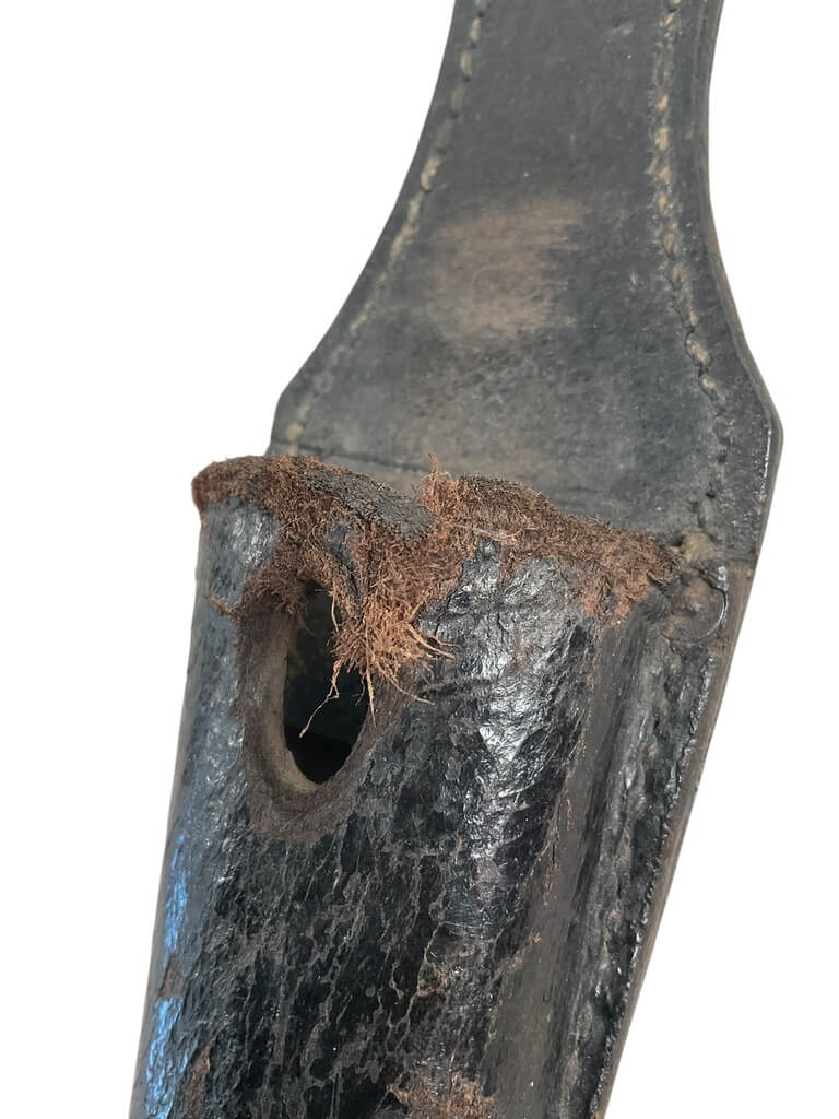 WW2 German K98 Leather Bayonet Frog Dated 1941 WW2 German K98 Leather Bayonet Frog Dated 1941