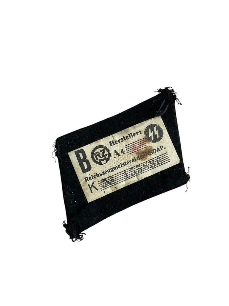 WW2 German Waffen SS Tunic Removed Collar Tab Single 1 WW2 German Waffen SS Tunic Removed Collar Tab Single 1