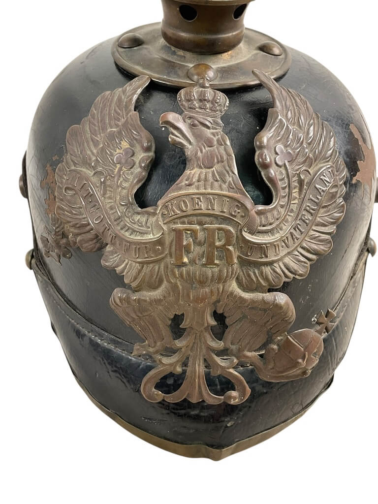 WW1 Imperial German Fusilier Artillery Regiment No 1 Pickelhaube WW1 Imperial German Fusilier Artillery Regiment No 1 Pickelhaube