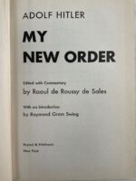 WW2 German My New Order Used Hardcover Reference Book