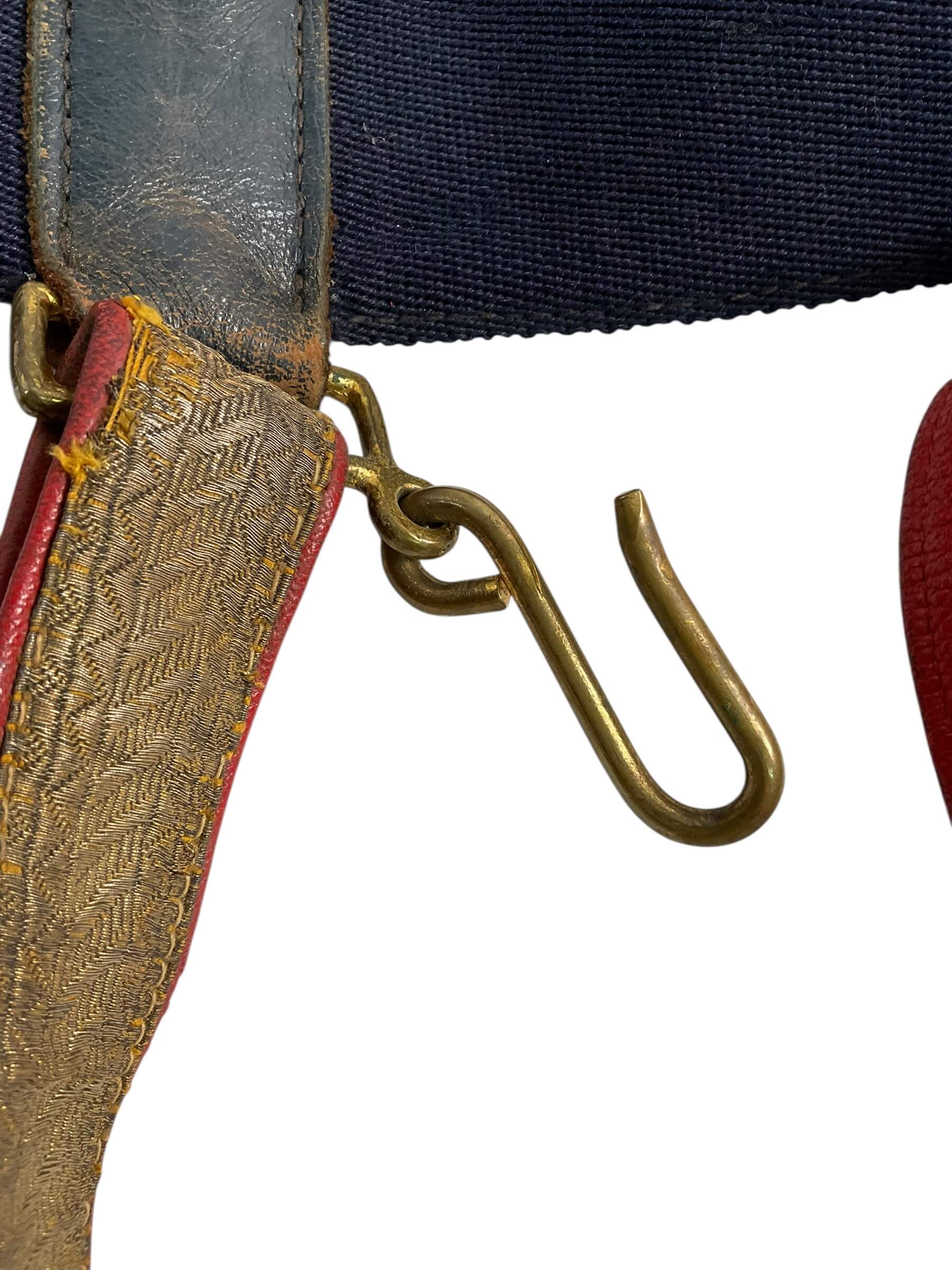 British Canadian Officers Under Tunic Sword Belt With Straps British Canadian Officers Under Tunic Sword Belt With Straps