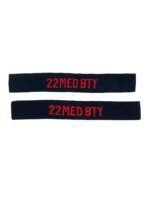 Canadian Forces 22nd Field Battery RCA 22 MED BTY Shoulder Titles Insignia Pair