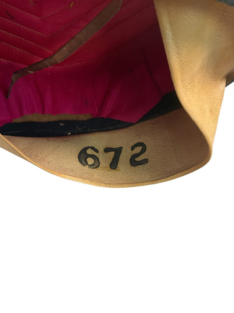 Canadian Royal Military College Pillbox Cap Hat Numbered 672 Canadian Royal Military College Pillbox Cap Hat Numbered 672
