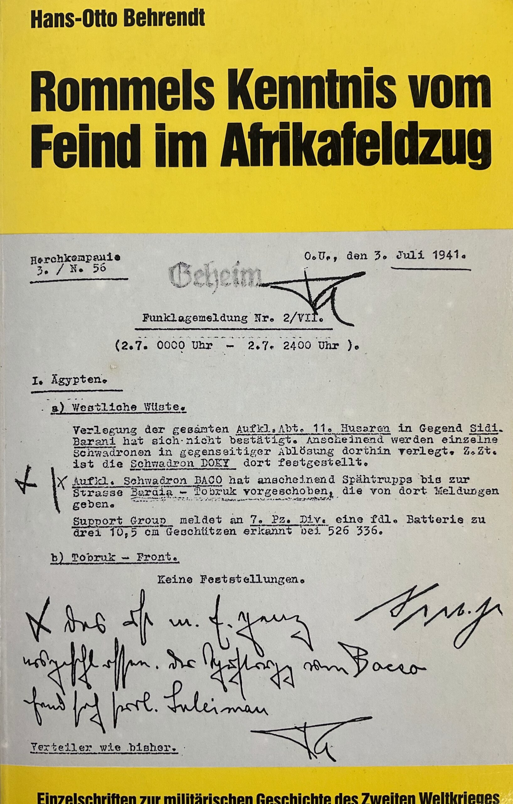 WW2 German Rommels Knowledge of the Enemy in the Africa Campaign GERMAN TEXT Used Softcover Reference Book WW2 German Rommels Knowledge of the Enemy in the Africa Campaign GERMAN TEXT Used Softcover Reference Book