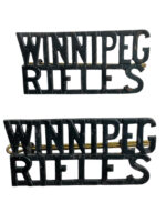 Canadian Winnipeg Rifles Shoulder Titles Insignia Pair