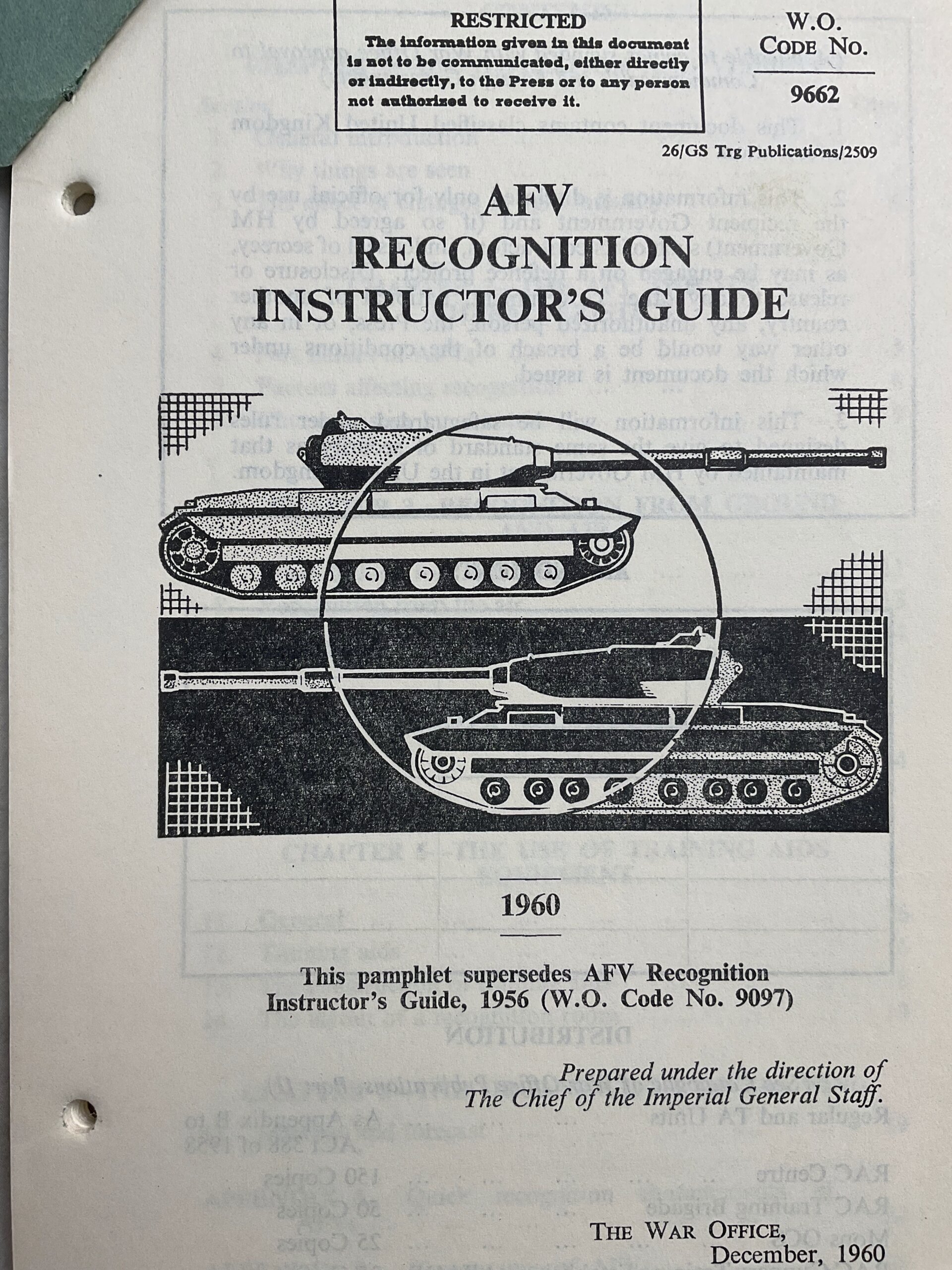 British Army AFV Recognition Instructor's Guide 1960 Used Softcover Reference Book British Army AFV Recognition Instructor's Guide 1960 Used Softcover Reference Book