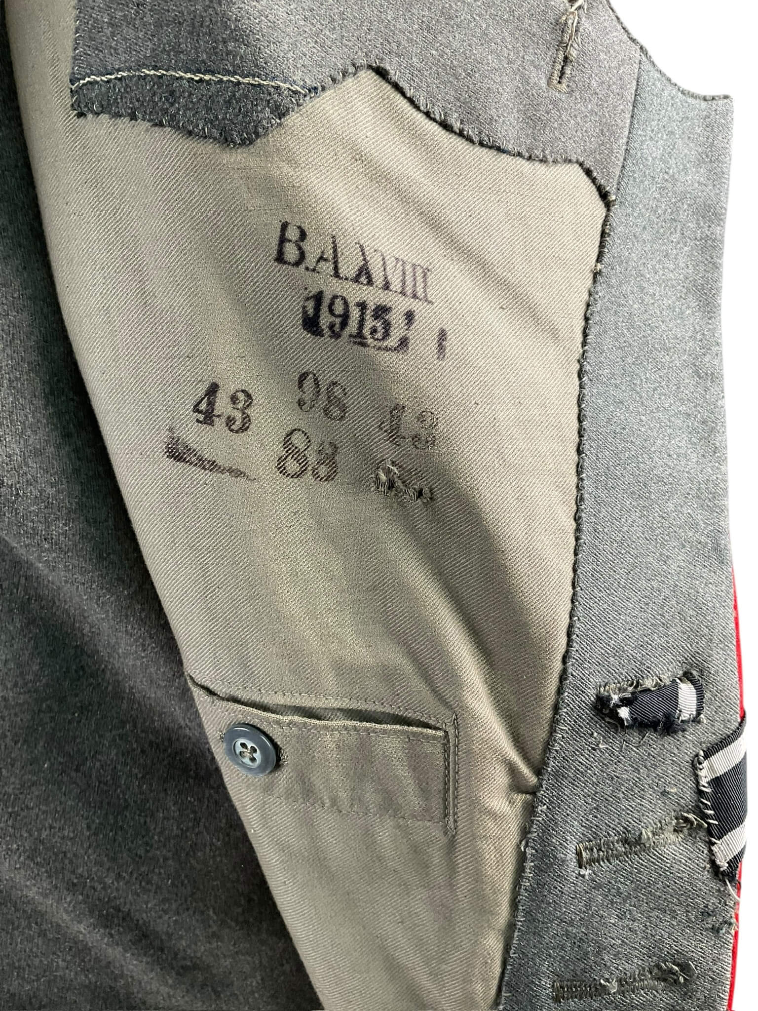 WW1 Imperial German 6 Uhlan Feldgrau Senior NCO Tunic WW1 Imperial German 6 Uhlan Feldgrau Senior NCO Tunic