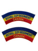Canadian Royal 22e Regiment R22E Vandoos Shoulder Titles Insignia Pair