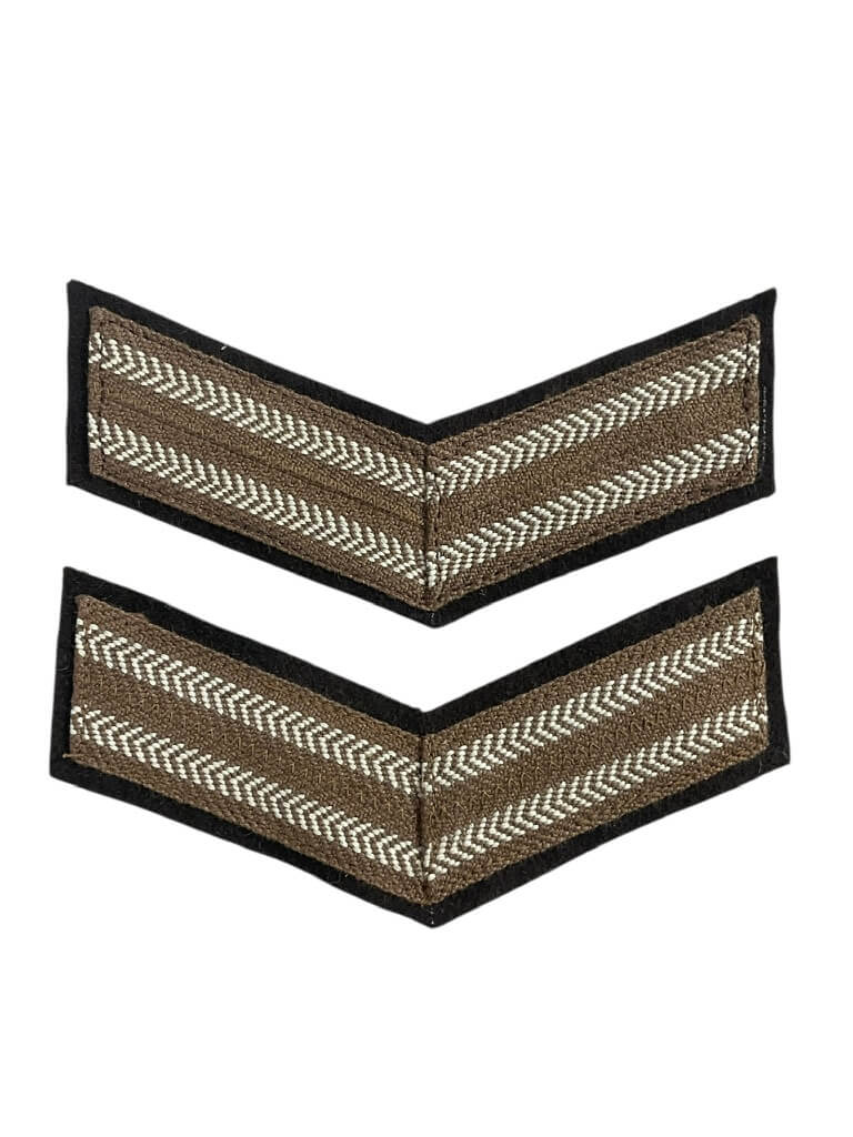 Canadian Women's Army Corps CWAC Corporal Rank Insignia Pair Canadian Women's Army Corps CWAC Corporal Rank Insignia Pair