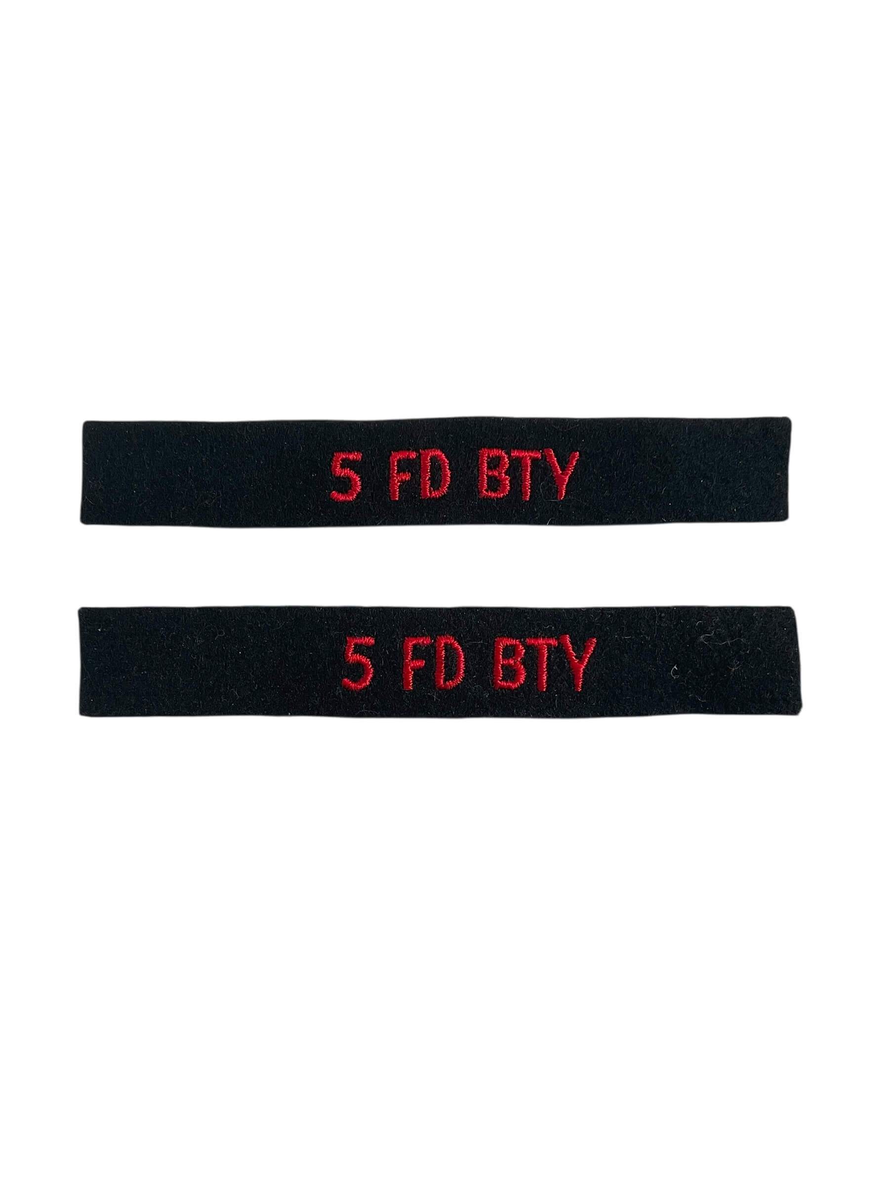 Canadian Forces 5th Field Battery RCA Shoulder Titles Insignia Pair Canadian Forces 5th Field Battery RCA Shoulder Titles Insignia Pair