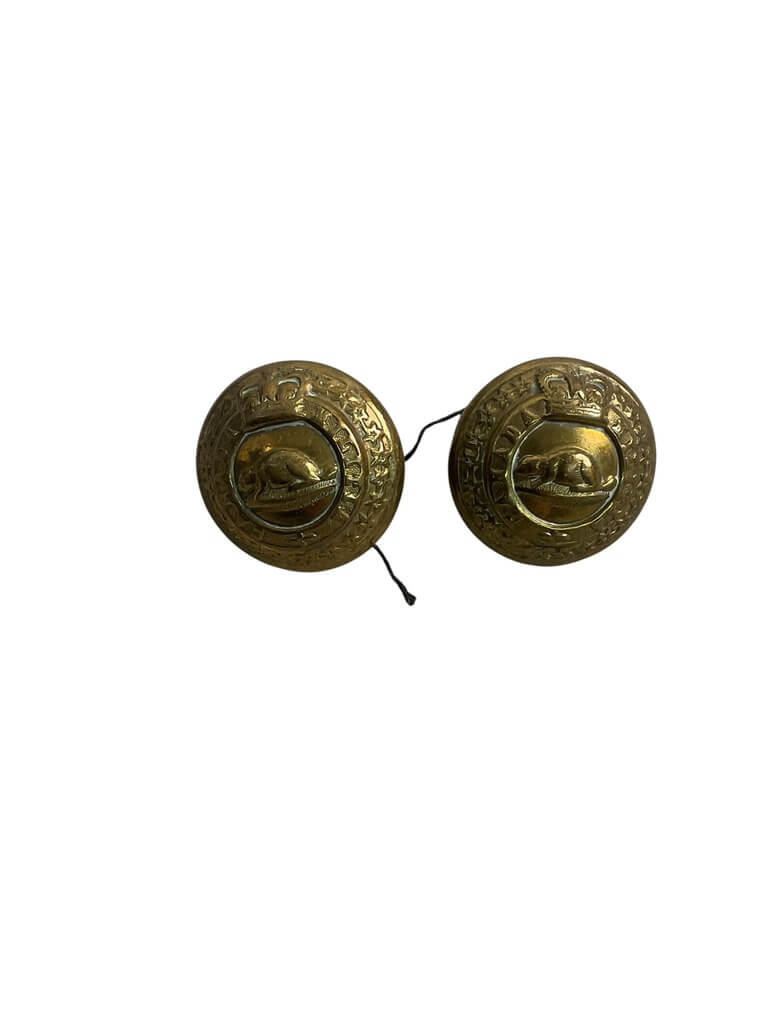 Canadian Militia Other Ranks Large Button X 2 Canadian Militia Other Ranks Large Button X 2