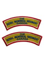Canadian The Royal Montreal Regiment Shoulder Titles Insignia Pair