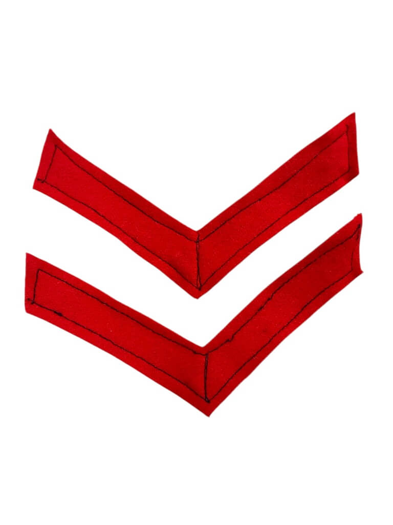 Canadian Forces Queen's Own Rifles QOR Private Rank Insignia Pair Canadian Forces Queen's Own Rifles QOR Private Rank Insignia Pair