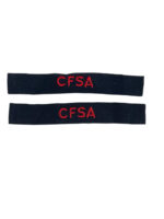 Canadian Forces School of Artillery RCA CFSA Shoulder Titles Insignia Pair