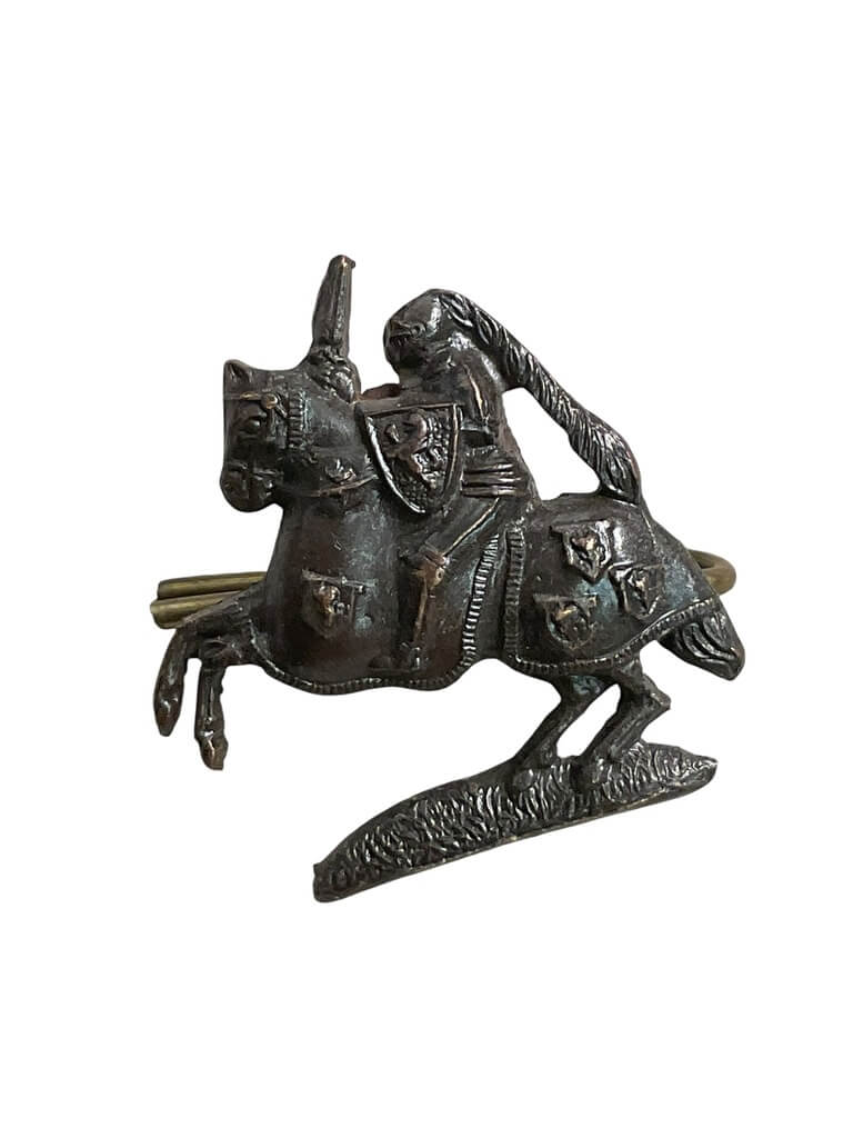 WW1 British BEF Fife and Forfar Yeomanry Officers Service Dress Bronze Collar Insignia Single WW1 British BEF Fife and Forfar Yeomanry Officers Service Dress Bronze Collar Insignia Single