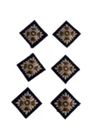 Canadian Army Captain's Rank Blue Pips Signals Corps Set of 6 Canadian Army Captain's Rank Blue Pips Signals Corps Set of 6