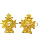 WW2 Canadian Les Fusiliers Mont-Royal Collars Insignia Pair WW2 Canadian Les Fusiliers Mont-Royal Collars Insignia Pair