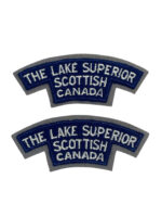 Canadian Forces The Lake Superior Scottish Canada Shoulder Titles Insignia Pair