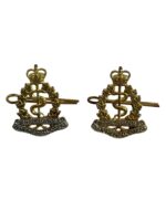 Royal Canadian Army Medical Corps RCAMC Collars Insignia Pair