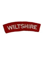 WW2 British Wiltshire Regiment Shoulder Title Insignia Single WW2 British Wiltshire Regiment Shoulder Title Insignia Single