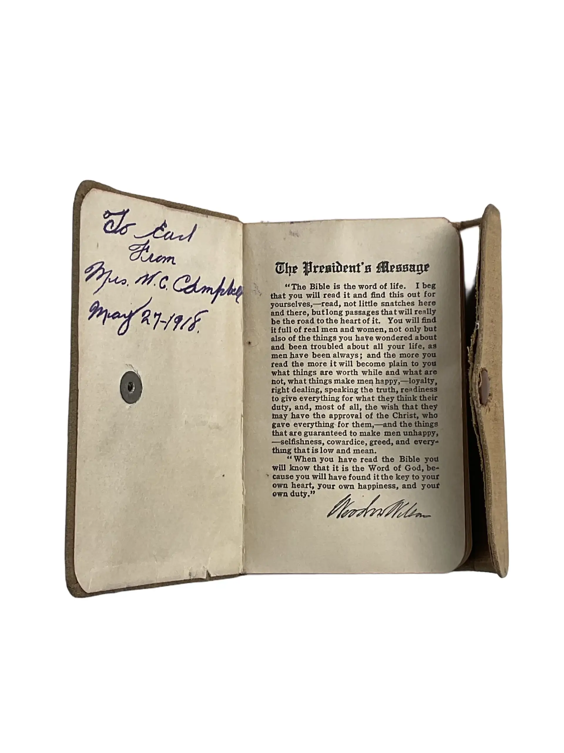 WW1 US AEF New Testament Bible WW1 US AEF New Testament Bible