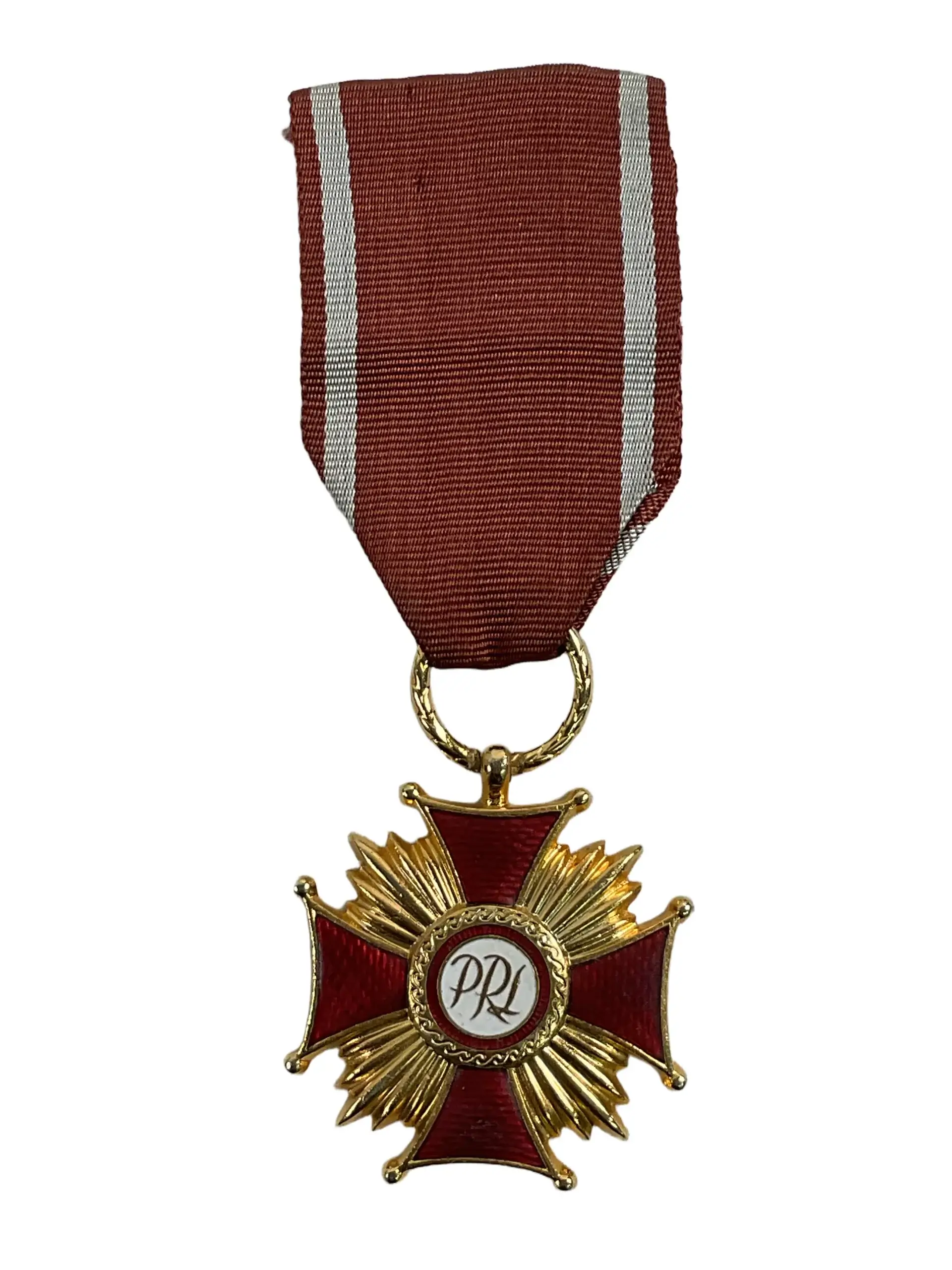 Polish Poland Gold Cross of Merit Full Size Polish Poland Gold Cross of Merit Full Size