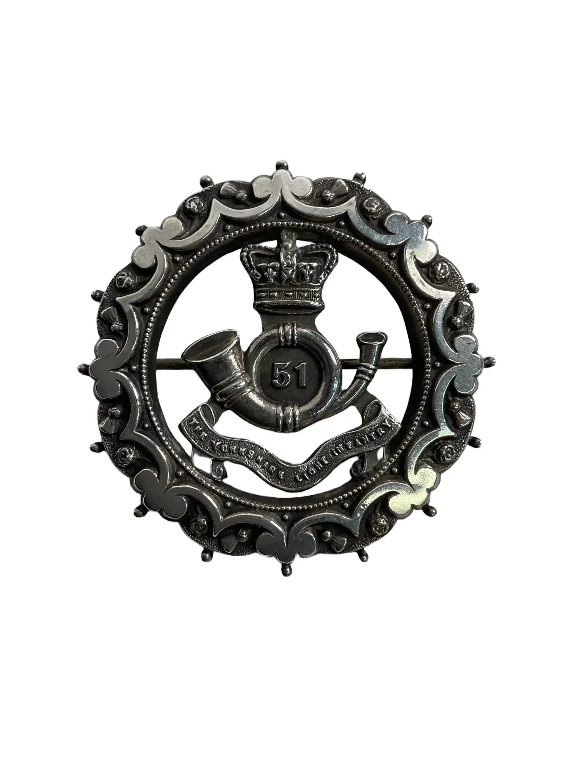 British Army Yorkshire Light Infantry Sweetheart Pin British Army Yorkshire Light Infantry Sweetheart Pin