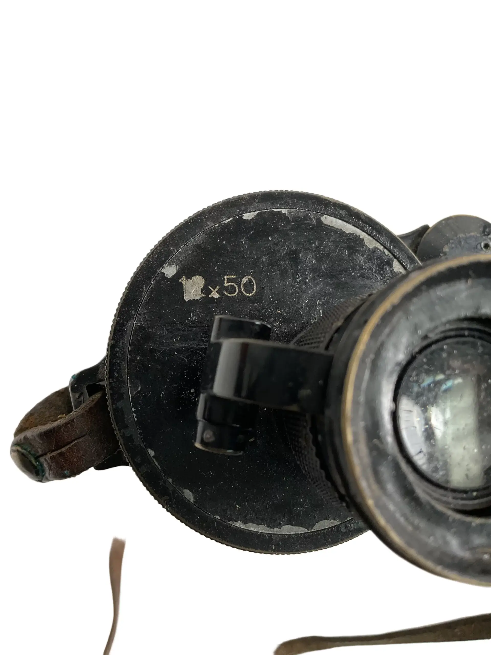 WW2 British RN Navy 12 X 50 Binoculars In Leather Case WW2 British RN Navy 12 X 50 Binoculars In Leather Case