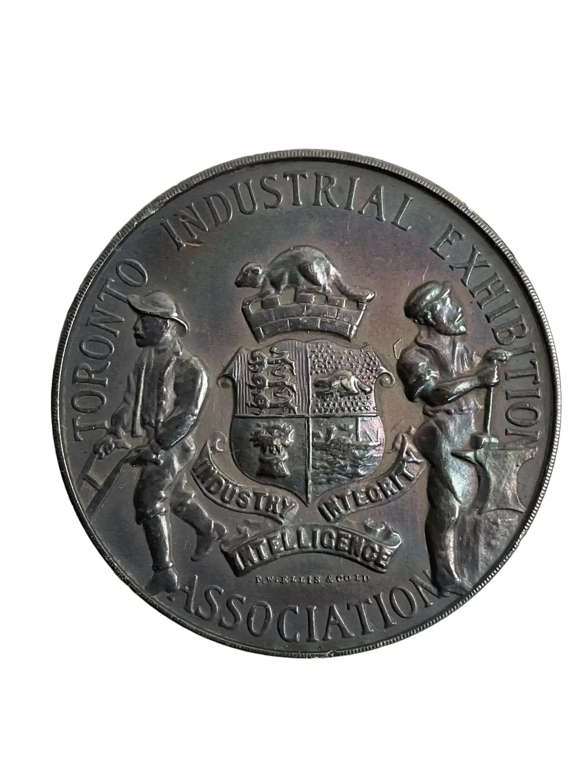 Canadian Toronto Industrial Expedition Association Dated 1904 Maker P.W. Ellis Silver Coin Canadian Toronto Industrial Expedition Association Dated 1904 Maker P.W. Ellis Silver Coin