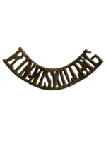 WW1 British BEF Royal Inniskilling Fusiliers Shoulder Title Insignia Single WW1 British BEF Royal Inniskilling Fusiliers Shoulder Title Insignia Single