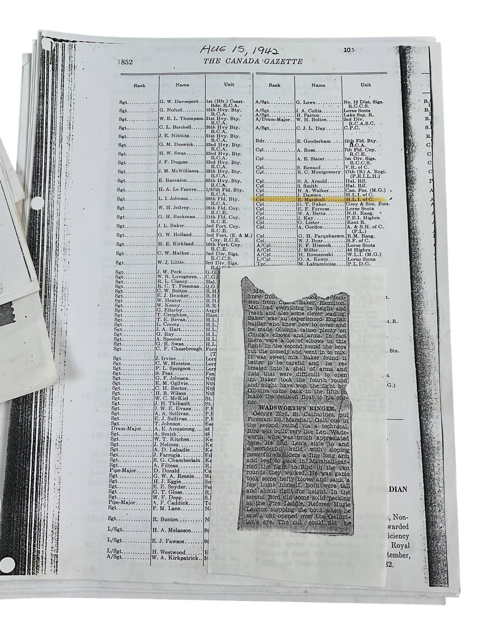WW2 Canadian Army HLI Efficiency and Fire Service Medal Group With Research WW2 Canadian Army HLI Efficiency and Fire Service Medal Group With Research