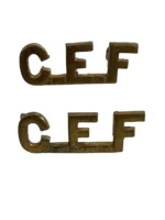 WW1 Canadian CEF Shoulder Titles Insignia Pair WW1 Canadian CEF Shoulder Titles Insignia Pair