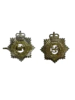 Royal Canadian Army Service Corps RCASC Collars Insignia Pair