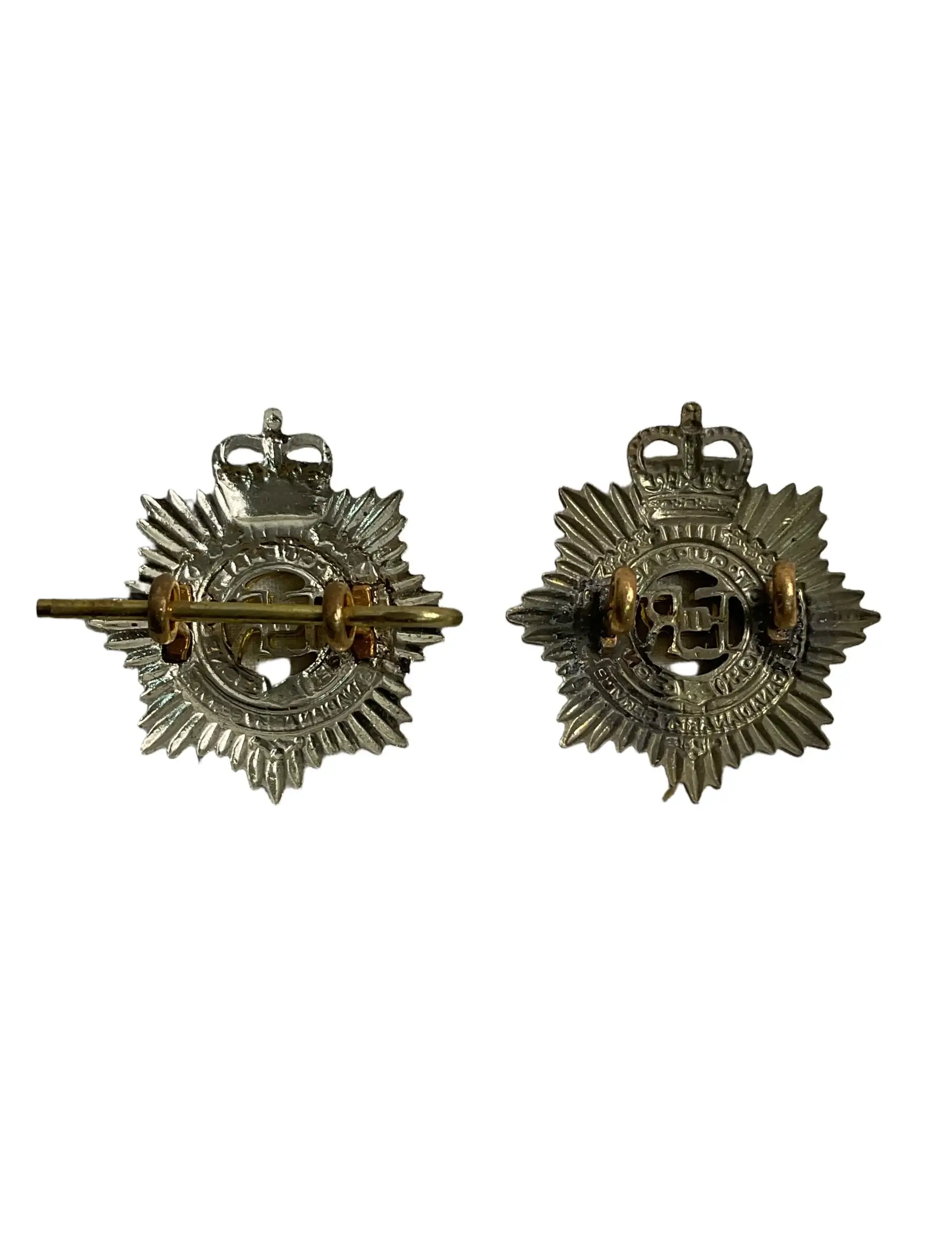 Royal Canadian Army Service Corps RCASC Collars Insignia Pair Royal Canadian Army Service Corps RCASC Collars Insignia Pair