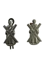 WW1 British Canadian Black Watch Collars Insignia Pair WW1 British Canadian Black Watch Collars Insignia Pair