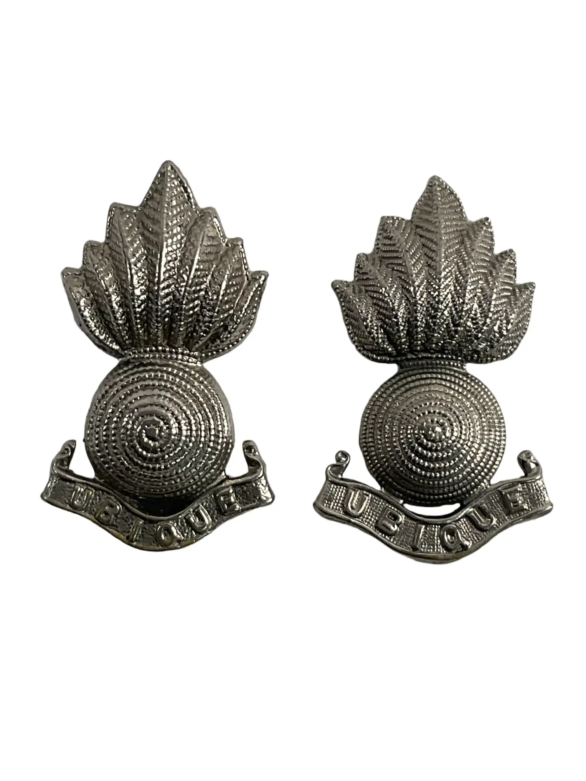 WW2 Canadian RCA Collars Insignia Pair Plated WW2 Canadian RCA Collars Insignia Pair Plated