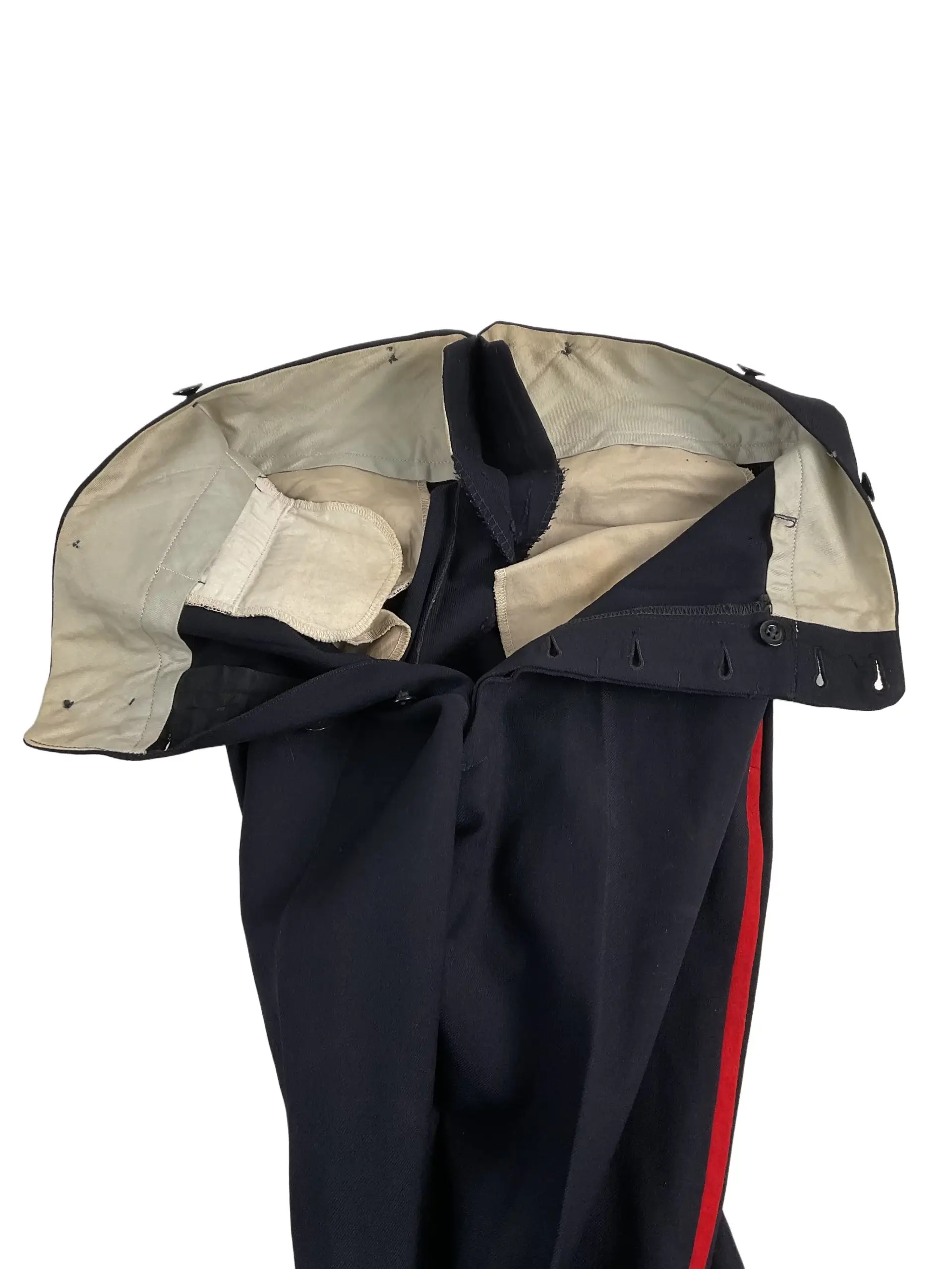 British Canadian Infantry Pants Trousers Red Stripe 28 X 31 British Canadian Infantry Pants Trousers Red Stripe 28 X 31