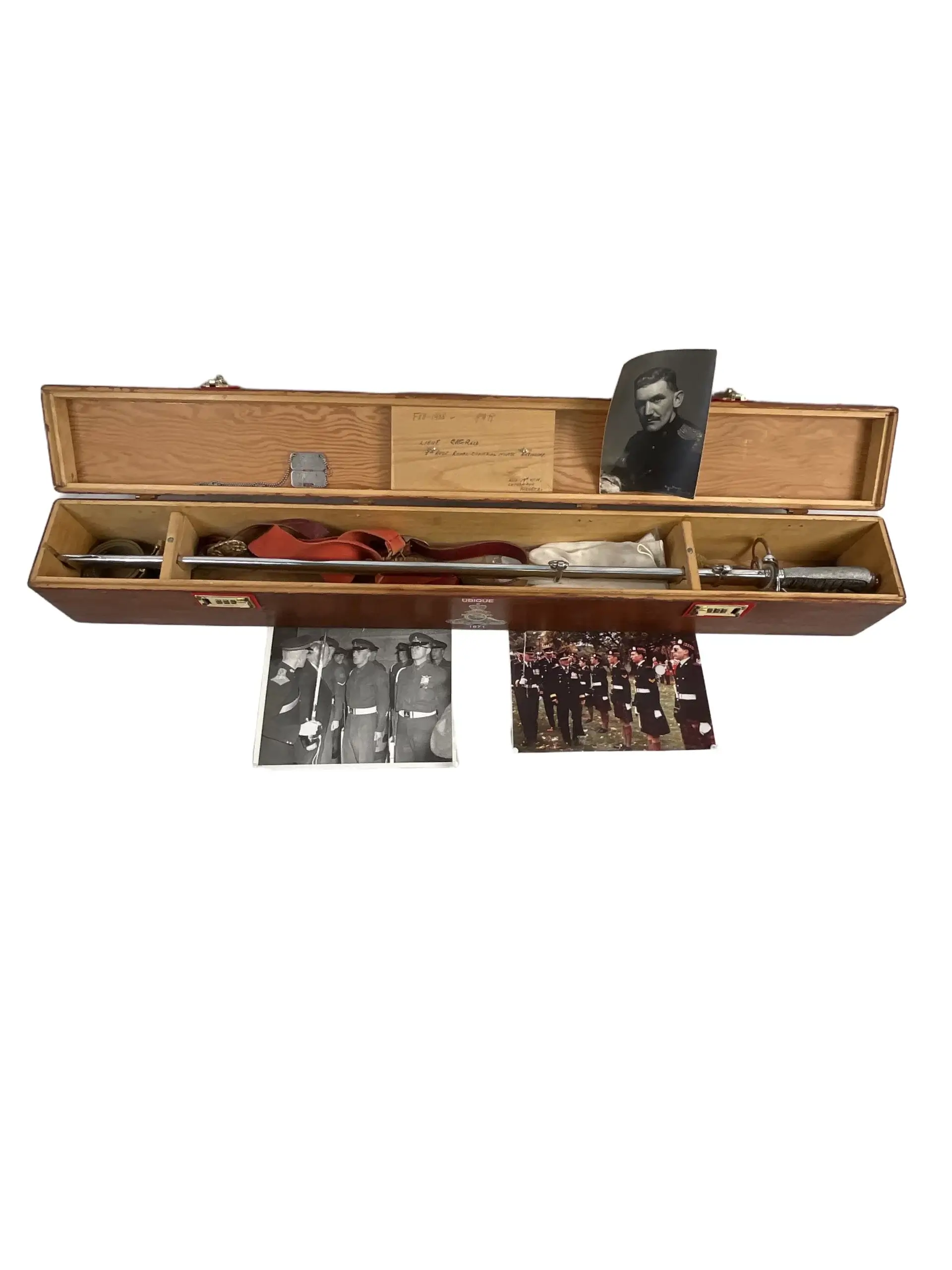 Royal Canadian Horse Artillery Officers Sword With Accoutrements Named Royal Canadian Horse Artillery Officers Sword With Accoutrements Named