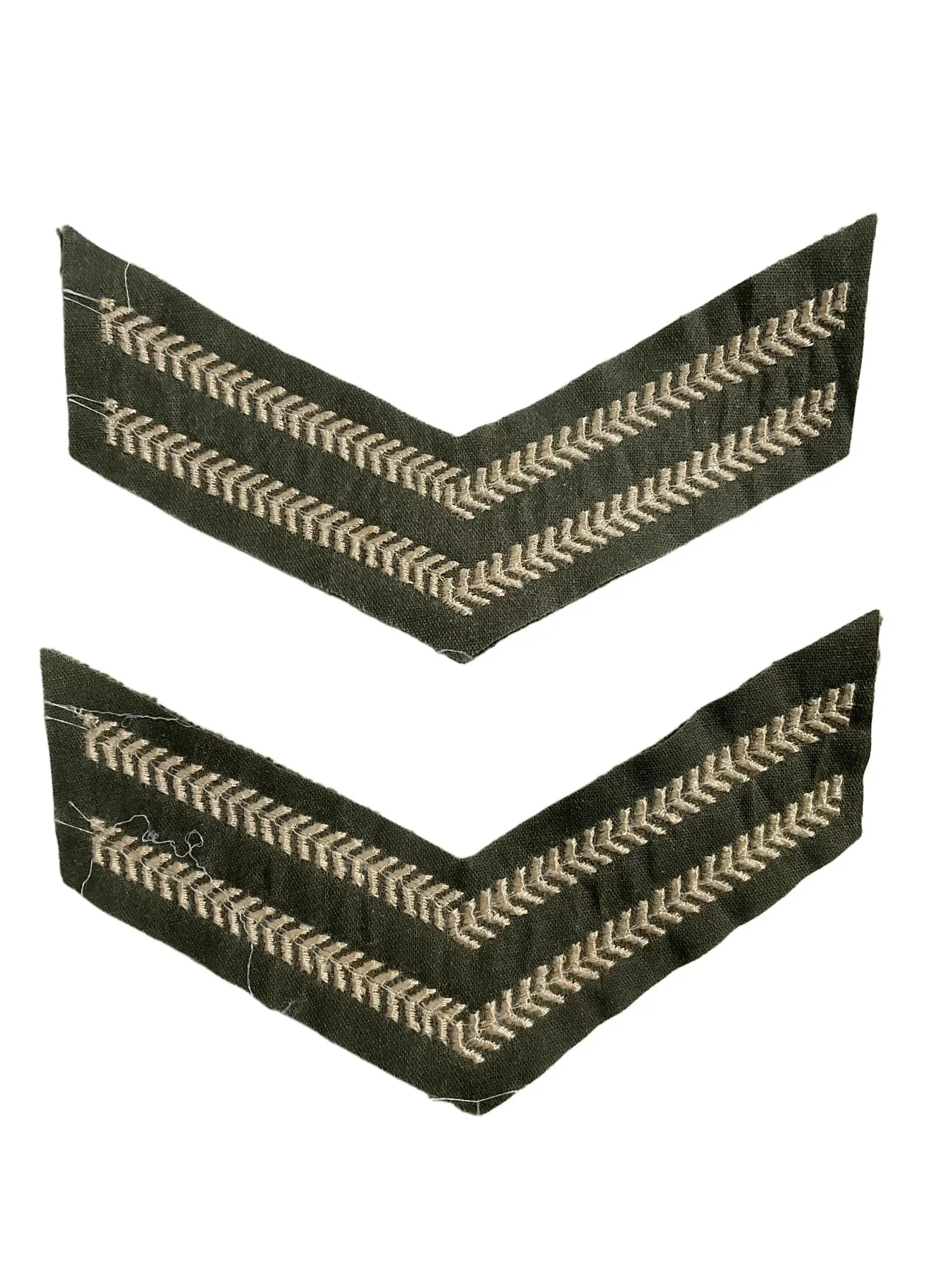 British Army Corporal Rank Insignia Pair British Army Corporal Rank Insignia Pair