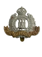 WW2 British Suffolk Regiment Cap Badge WW2 British Suffolk Regiment Cap Badge