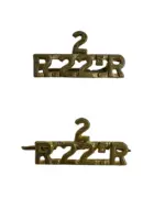 Canadian Royal 22e Regiment Vandoos 2nd Battalion Shoulder Titles Insignia Pair