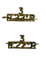 Canadian Royal 22e Regiment Vandoos 3rd Battalion Shoulder Titles Insignia Pair Canadian Royal 22e Regiment Vandoos 3rd Battalion Shoulder Titles Insignia Pair