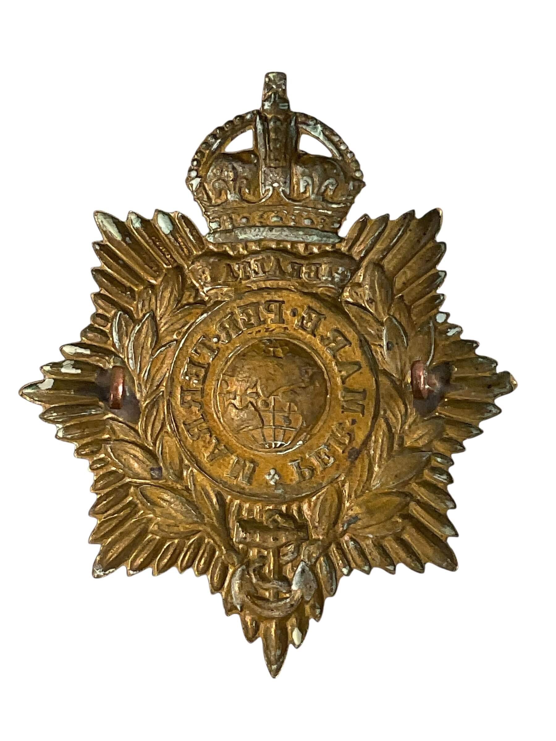 WW2 British Royal Marines Other Ranks Helmet Plate WW2 British Royal Marines Other Ranks Helmet Plate